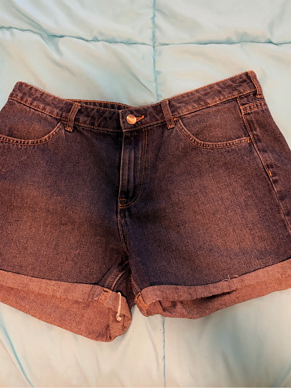 Classic Dark Blue Denim Women's Shorts 12